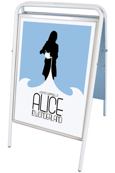 Expo Sign Kundenstopper - 50x70cm - weiß
